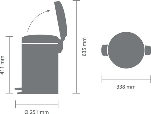 Brabantia NewIcon Prullenbak - 12 L - White -Brabantia Winkel 1200x909 2