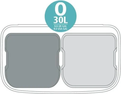 Brabantia Bo Touch Bin Prullenbak - 2 X 30 L - Metallic Mint -Brabantia Winkel 1200x935 2