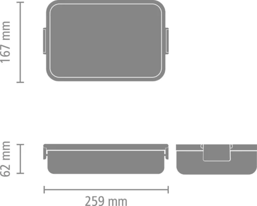 Brabantia Make & Take Bento Lunchbox Incl Bentobox- Large - Kunststof - Jade Green -Brabantia Winkel 1200x959 1