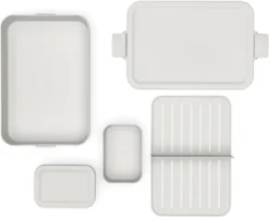 Brabantia Make & Take Bento Lunchbox Incl Bentobox - Large - Kunststof - Light Grey -Brabantia Winkel 1200x965 2