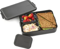 Brabantia Make & Take Bento Lunchbox Incl Bentobox - Large - Kunststof - Dark Grey -Brabantia Winkel 1200x979