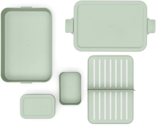 Brabantia Make & Take Bento Lunchbox Incl Bentobox- Large - Kunststof - Jade Green -Brabantia Winkel