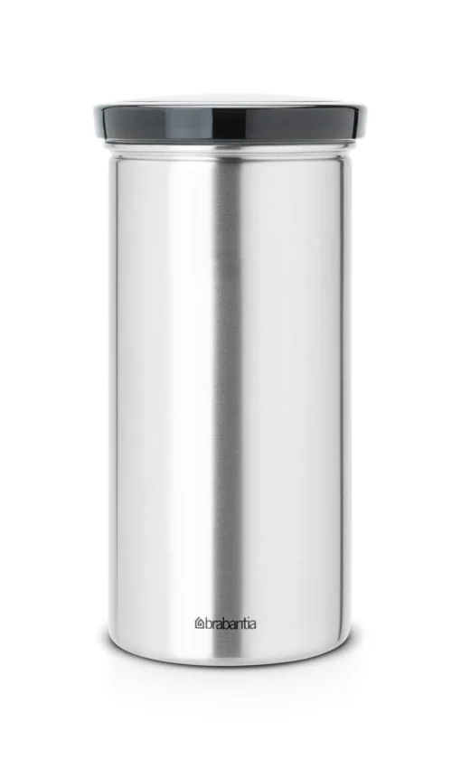 Brabantia Voorraadbus Voor Senseo Koffie En Theepads Matt Steel Fingerprint Proof Met Grijze Deksel -Brabantia Winkel 16273e29e479da415d4385de2d789b14