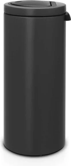 Brabantia Touch Bin Flat Top 30L - Infinite Grey - Met Speciale Structuurlak - Special Edition -Brabantia Winkel 517x1200