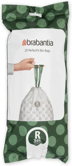 Brabantia PerfectFit Vuilniszakken - 36 L - Code R - 6 Rollen X 20 Stuks -Brabantia Winkel 526x1200