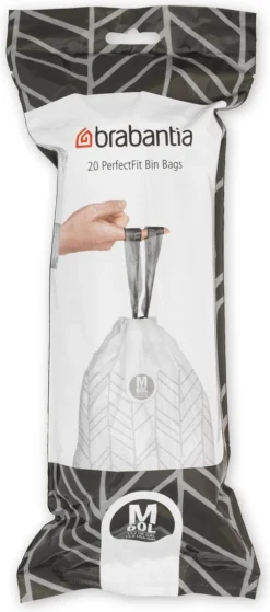 Brabantia PerfectFit Vuilniszakken - 60 L - Code M - 6 Rollen X 20 Stuks -Brabantia Winkel 530x1200