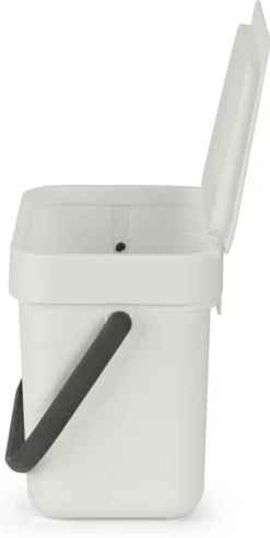 Brabantia Sort & Go Aanrecht Afvalbakje - 3 L - Light Grey -Brabantia Winkel 603x1200