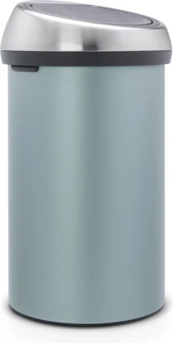 Brabantia Touch Bin Prullenbak - 60 L - Metallic Mint / Matt Steel Fingerprint Proof Deksel -Brabantia Winkel 608x1200