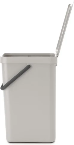 Brabantia Sort & Go Prullenbak - 16 L - Mid Grey -Brabantia Winkel 613x1200