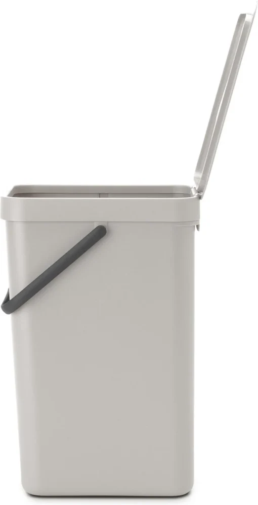 Brabantia Sort & Go Prullenbak - 16 L - Mid Grey -Brabantia Winkel