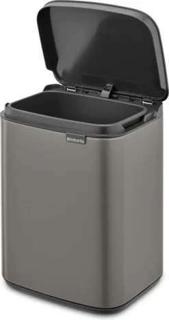 Brabantia Bo Prullenbak - 4 L - Platinum -Brabantia Winkel 636x1200