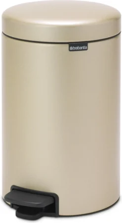 Brabantia NewIcon Prullenbak - 12 L - Metallic Gold -Brabantia Winkel 657x1200