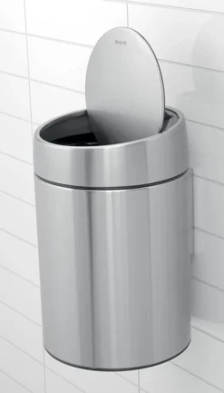 Brabantia Slide Bin Prullenbak - 5 L - Matt Black -Brabantia Winkel 685x1200