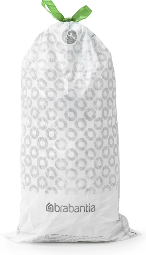 Brabantia PerfectFit Vuilniszakken - 23 - 30 L - Code G - 6 Rollen X 20 Stuks -Brabantia Winkel