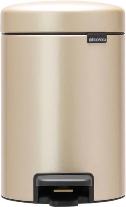 Brabantia NewIcon Prullenbak - 3 L - Metallic Gold -Brabantia Winkel 728x1200