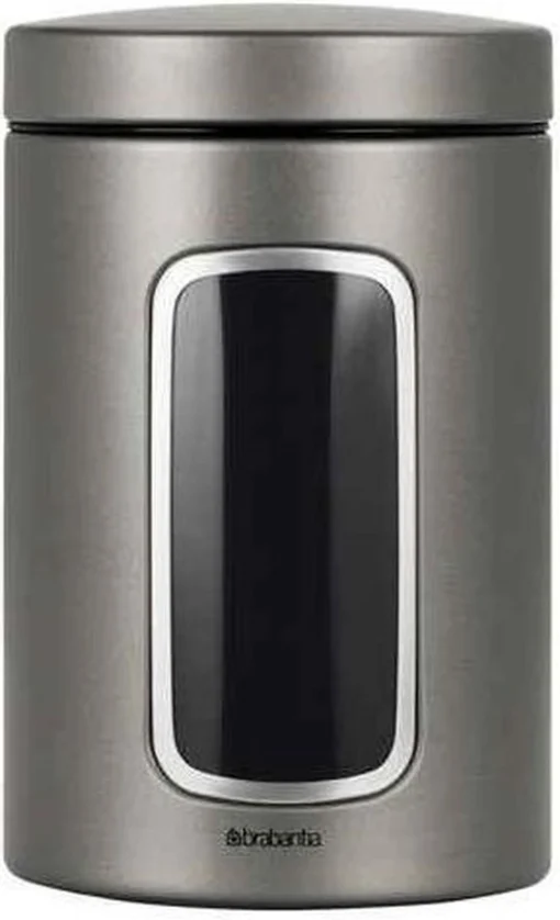 Brabantia Voorraadbus - 1,4 L - Platinum - Met Venster -Brabantia Winkel