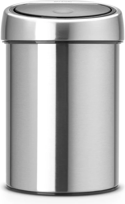 Brabantia Touch Bin Prullenbak - 3 L - Matt Steel -Brabantia Winkel