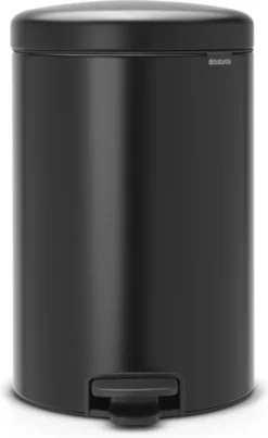 Brabantia NewIcon Prullenbak - 20 L - Matt Black -Brabantia Winkel 736x1200