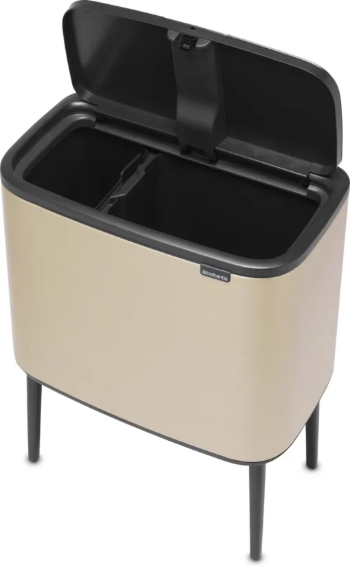 Brabantia Afvalemmer Bo Touch Bin Champagnekleur, 11 + 23 L -Brabantia Winkel 744x1200 1