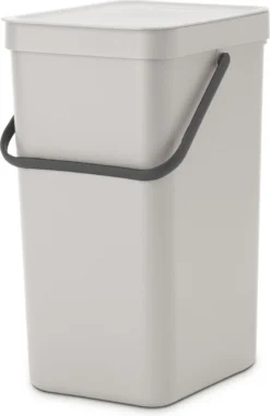 Brabantia Sort & Go Prullenbak - 16 L - Mid Grey -Brabantia Winkel 779x1200