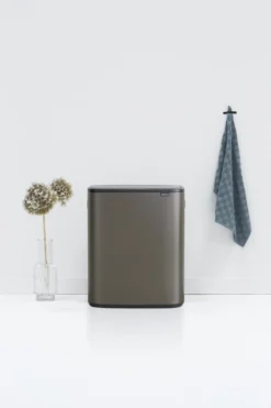 Brabantia Bo Touch Bin Prullenbak - 2 X 30 L - Platinum -Brabantia Winkel 800x1200 1