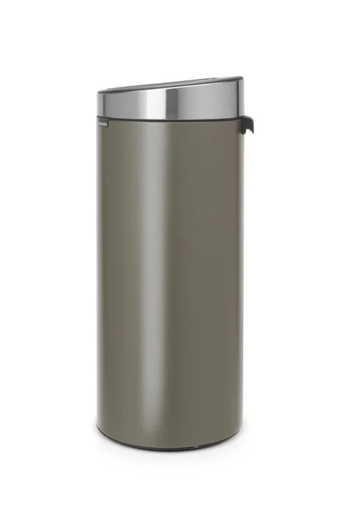 Brabantia Touch Bin Prullenbak - 30 L - Platinum / Matt Steel Fingerprint Proof Deksel -Brabantia Winkel 800x1200 2