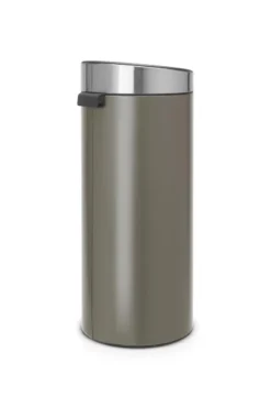 Brabantia Touch Bin Prullenbak - 30 L - Platinum / Matt Steel Fingerprint Proof Deksel -Brabantia Winkel 800x1200 3