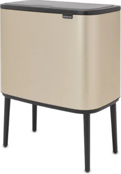 Brabantia Afvalemmer Bo Touch Bin Champagnekleur, 11 + 23 L -Brabantia Winkel 832x1200 1