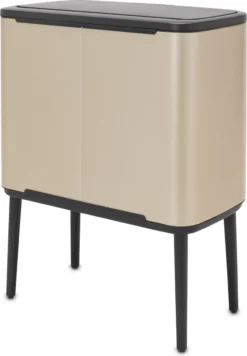 Brabantia Afvalemmer Bo Touch Bin Champagnekleur, 11 + 23 L -Brabantia Winkel 832x1200 2