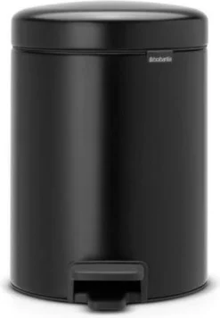 Brabantia NewIcon Prullenbak - 5 L - Matt Black -Brabantia Winkel 833x1200