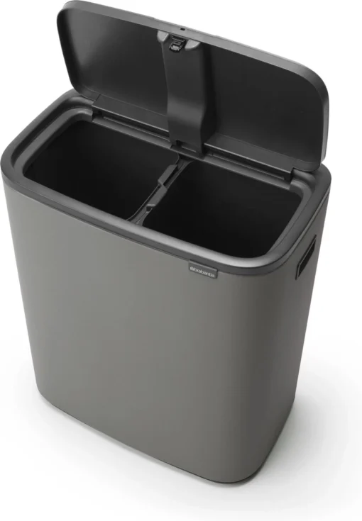 Brabantia Bo Touch Bin Prullenbak - 2 X 30 L - Mineral Concrete Grey -Brabantia Winkel 833x1200 4