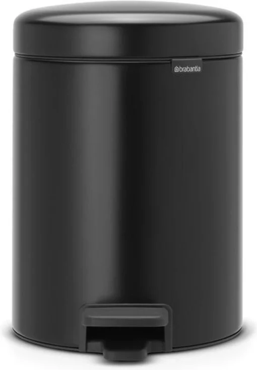 Brabantia NewIcon Prullenbak - 5 L - Matt Black -Brabantia Winkel