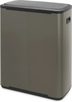 Brabantia Bo Touch Bin Prullenbak - 2 X 30 L - Platinum -Brabantia Winkel 853x1200