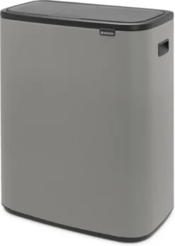 Brabantia Bo Touch Bin Prullenbak - 2 X 30 L - Mineral Concrete Grey -Brabantia Winkel 855x1200