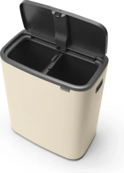 Brabantia Bo Touch Bin Prullenbak - 2 X 30 L - Soft Beige -Brabantia Winkel 858x1200 2