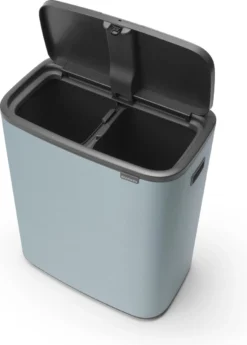 Brabantia Bo Touch Bin Prullenbak - 2 X 30 L - Metallic Mint -Brabantia Winkel 858x1200 3