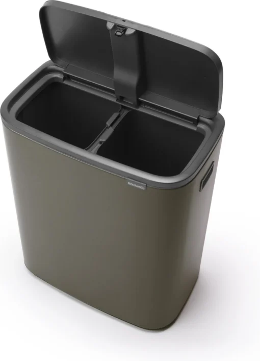 Brabantia Bo Touch Bin Prullenbak - 2 X 30 L - Platinum -Brabantia Winkel