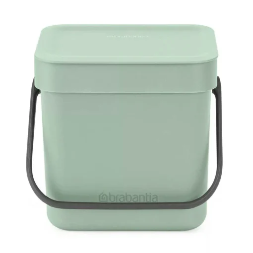 Brabantia Sort En Go Afvalemmer 3 Liter Jade Green -Brabantia Winkel 8710755211683