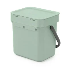 Brabantia Sort En Go Afvalemmer 3 Liter Jade Green -Brabantia Winkel 87107552116831