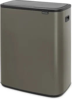 Brabantia Bo Touch Bin Prullenbak - 2 X 30 L - Platinum -Brabantia Winkel 872x1200