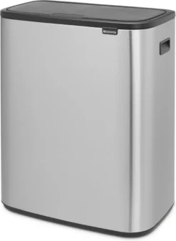 Brabantia Bo Touch Bin Prullenbak - 2 X 30 L - Matt Steel Fingerprint Proof -Brabantia Winkel 877x1200