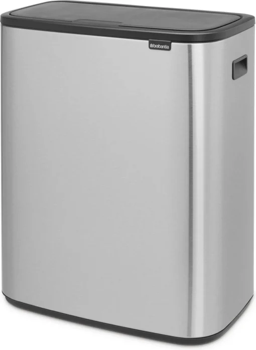 Brabantia Bo Touch Bin Prullenbak - 2 X 30 L - Matt Steel Fingerprint Proof -Brabantia Winkel