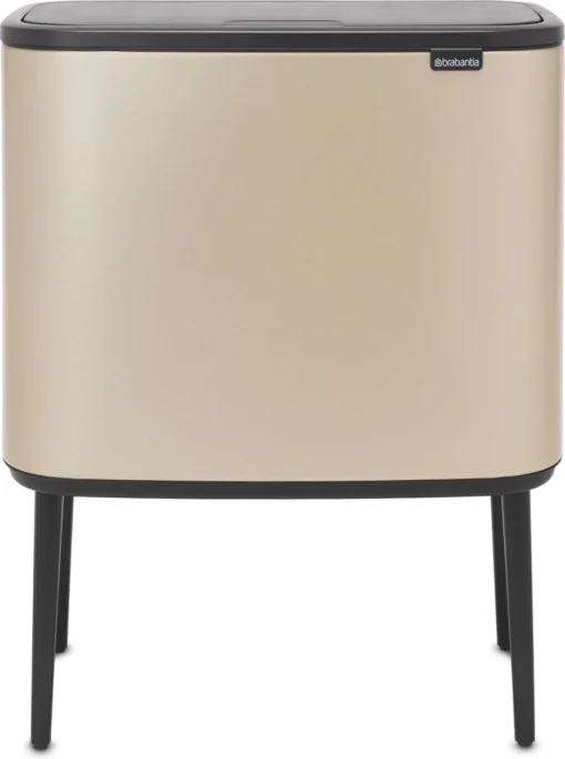 Brabantia Afvalemmer Bo Touch Bin Champagnekleur, 11 + 23 L -Brabantia Winkel