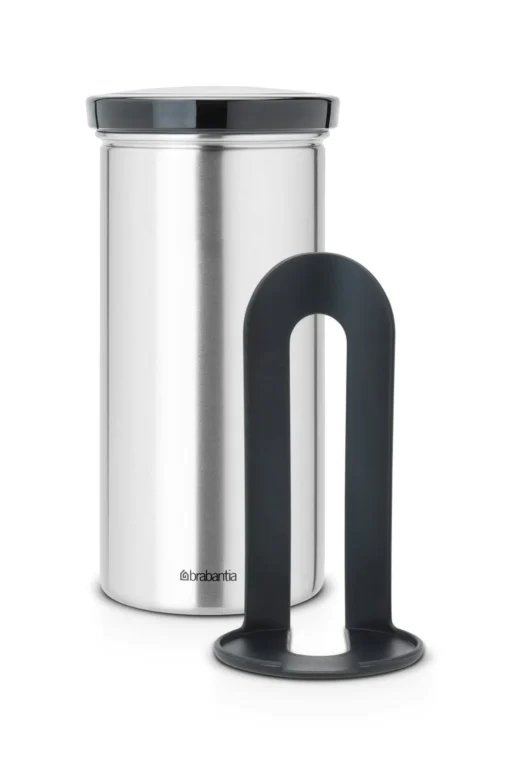 Brabantia Voorraadbus Voor Senseo Koffie En Theepads Matt Steel Fingerprint Proof Met Grijze Deksel -Brabantia Winkel 8d7a834513e578bff038d2c407d936b6