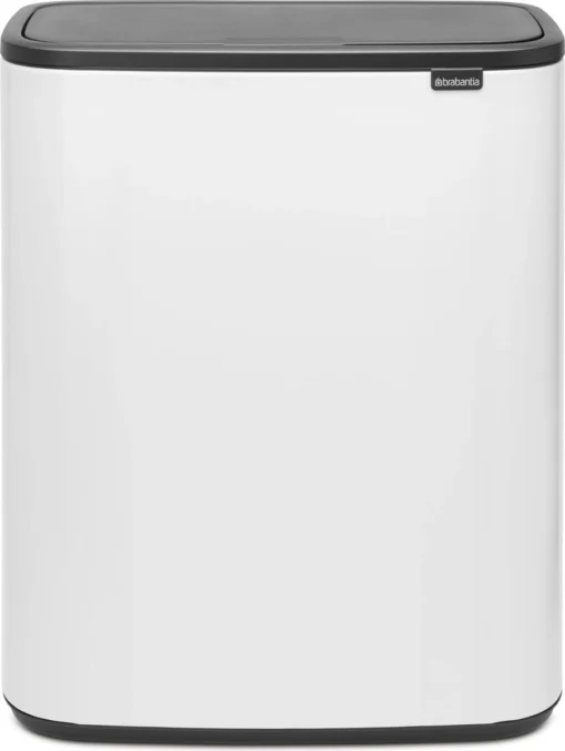 Brabantia Bo Touch Bin Prullenbak - 2 X 30 L - White -Brabantia Winkel