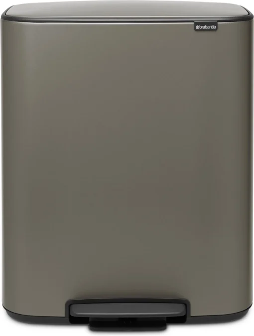 Brabantia Bo Prullenbak - 60 L - Platinum -Brabantia Winkel