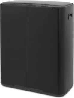 Brabantia Bo Prullenbak - 2 X 30 L - Met 80 Vuilniszakken - Matt Black -Brabantia Winkel 907x1200 1