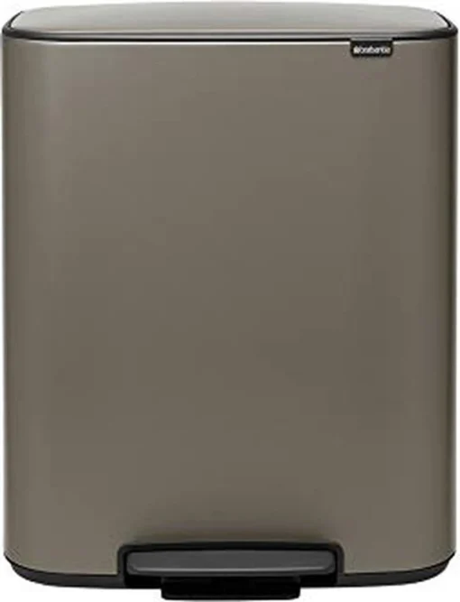 Brabantia Bo Prullenbak - 60 L - Platinum -Brabantia Winkel