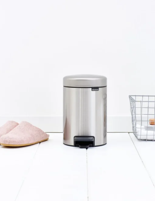 Brabantia NewIcon Prullenbak - 3 L - Matt Steel -Brabantia Winkel