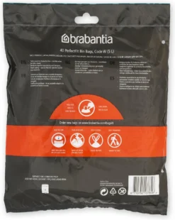 Brabantia PerfectFit Vuilniszakken - 5 L - Code W - 40 Stuks -Brabantia Winkel 957x1200